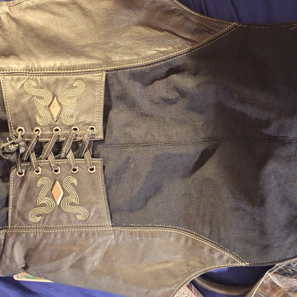 Harley-Davidson Black Leather Vest - Picture 2 of 4